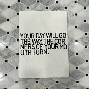 Smile Motivational Quote Art Print